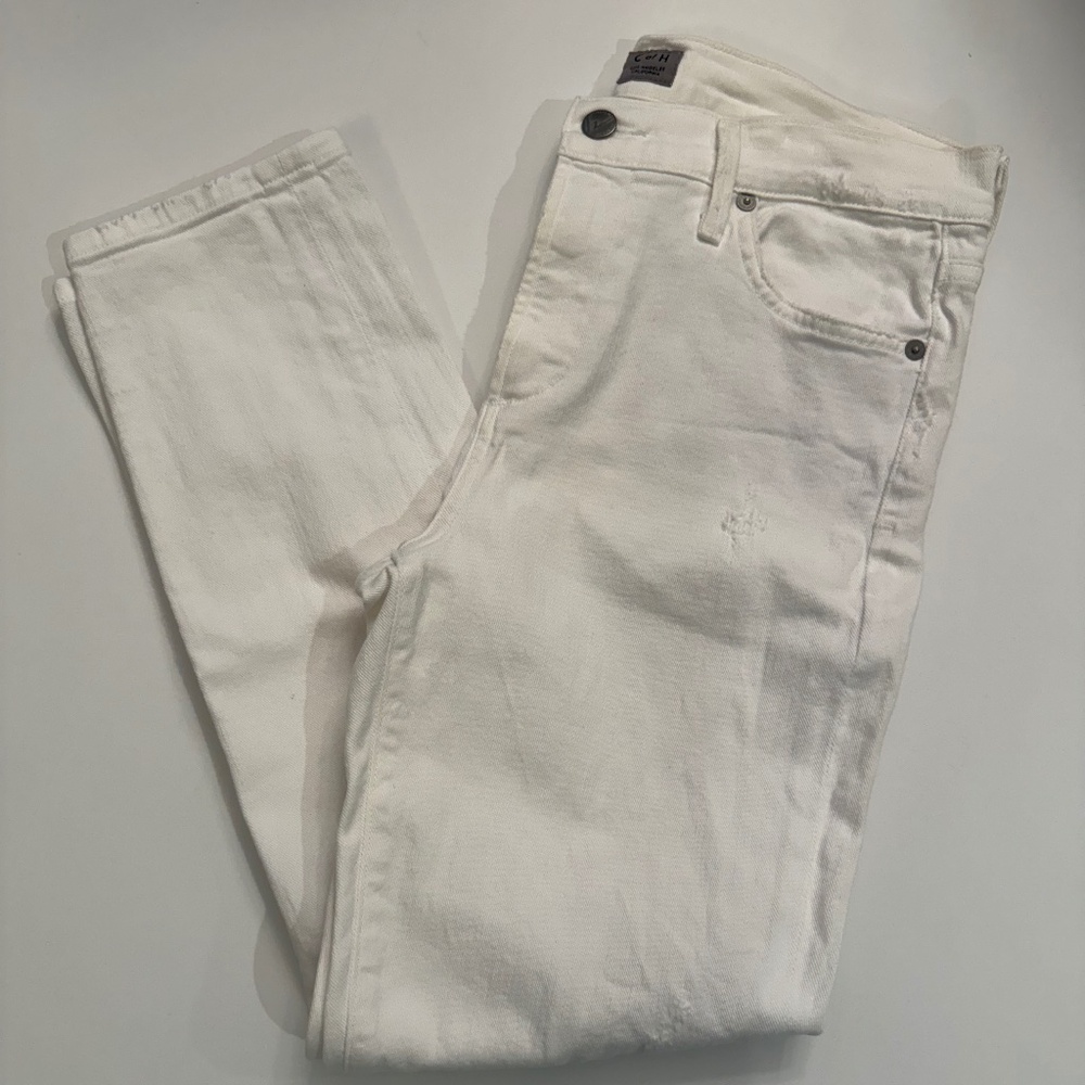 C of H Distressed Skinny Jeans, White, Size 29 - Picture 1 of 5